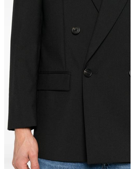 The Row Black Mazzy Double-Breasted Blazer for men
