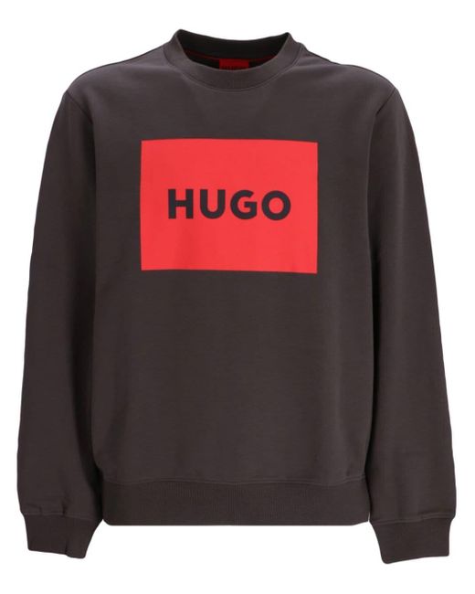 HUGO Katoenen Sweater in het Gray voor heren