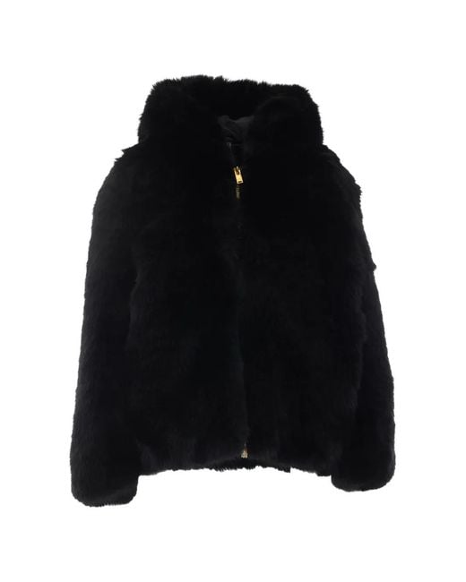 Moose Knuckles Black Ember Faux-Fur Jacket