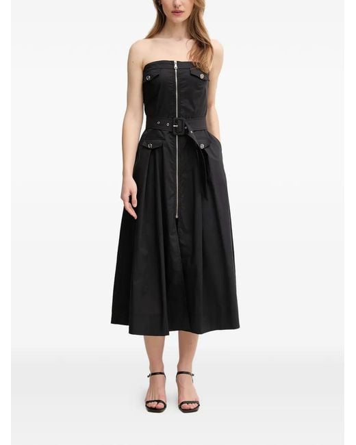 Vestido Midi Con Cinturón GAUDI de color Black