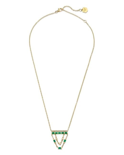 SHAY Multicolor Collier En 18Ct Cascade À Émeraudes Et Diamants