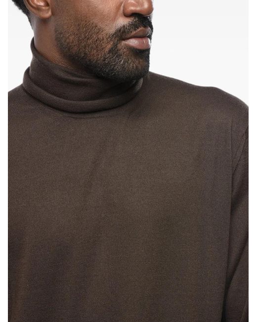 Malo Gray Turtleneck Sweater for men