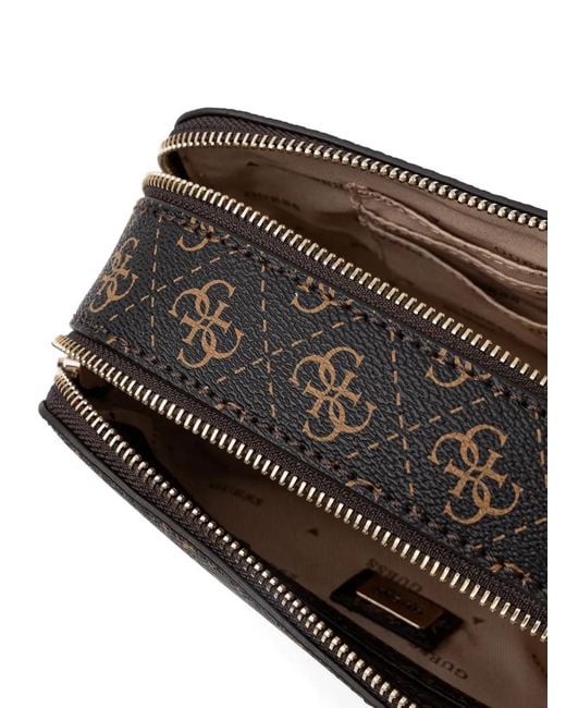 Guess Black Sac À Bandoulière À Motif Monogrammé