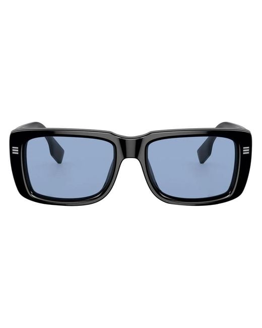Burberry Blue Jarvis Rectangular-Frame Sunglasses for men