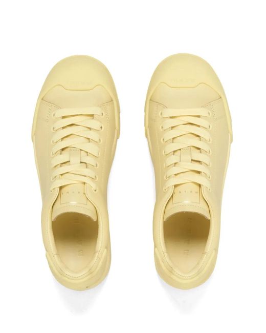 Marni Natural Dada Bumper Leather Sneakers
