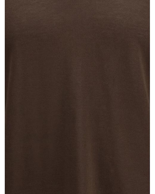 Cruna Brown Knitted Collar T-Shirt for men