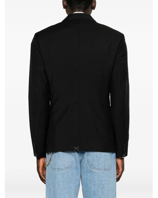 Versace Black Medusa-Detail Blazer for men