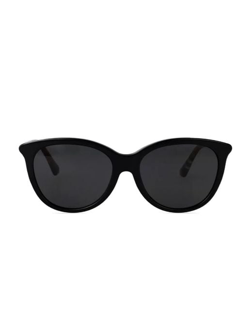 Burberry Zonnebril Met Cat-Eye Montuur in het Black voor heren