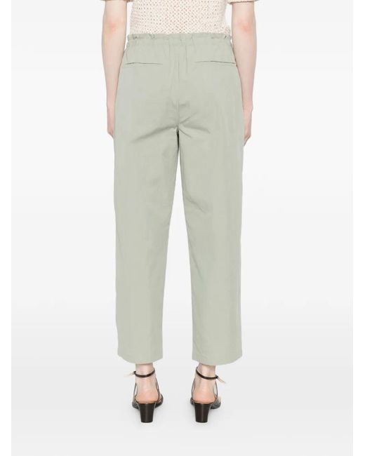 Psophia White Drawstring Trousers
