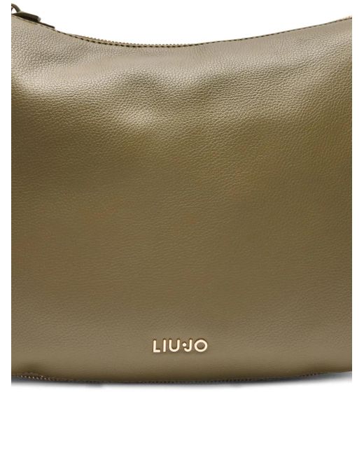 Liu Jo Green Logo-Lettering Shoulder Bag