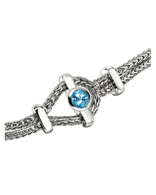 John Hardy White Icon Topaz Bracelet