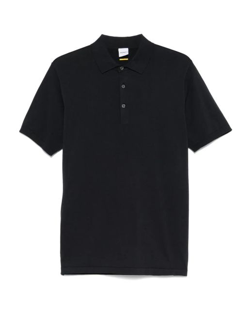 Polo En Maille Fine Aspesi pour homme en coloris Black