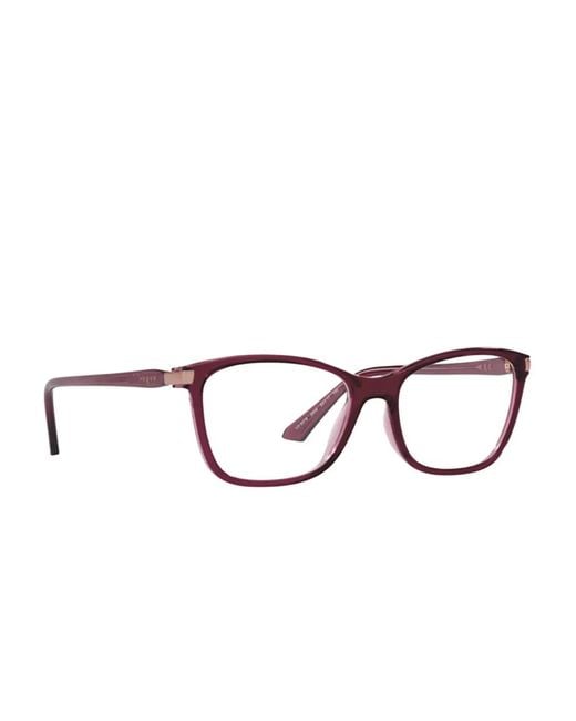 Vogue Eyewear Brown Rectangle Frame Glasses