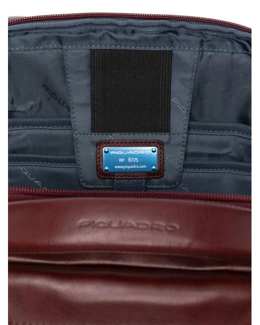 Piquadro Rucksack Aus Leder in Purple für Herren