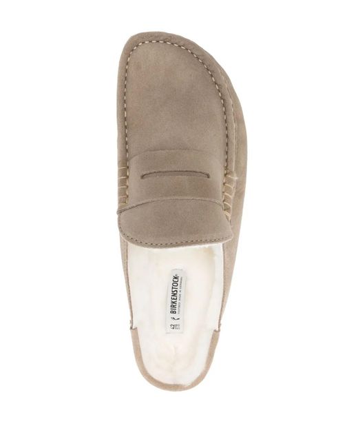 Birkenstock White Naples Slippers for men