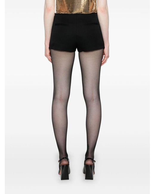 The Attico Black Low-Waisted Tailored Shorts