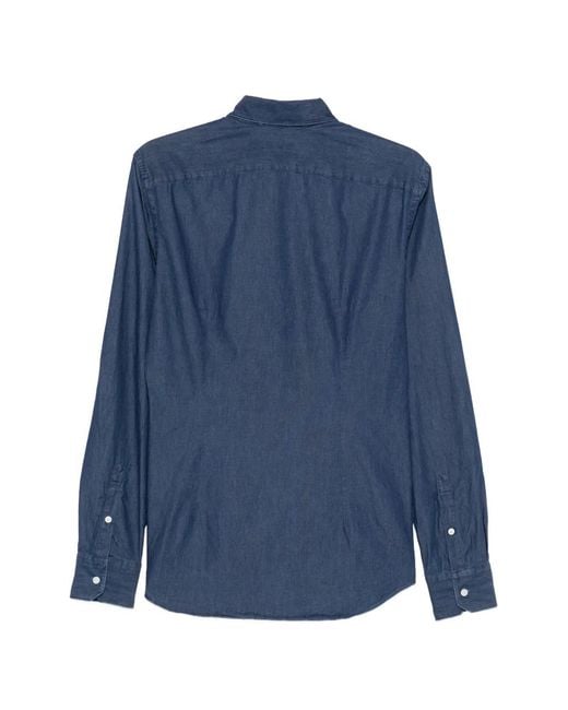 Glanshirt Blue Chemise À Boutonnière Sur Le Devant for men