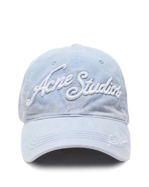 Acne Studios レディース グレー ロゴ キャップ 【公式通販】