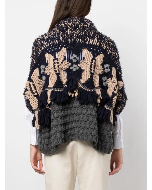 Brunello Cucinelli Black Drop-Shoulder Cashmere Cardigan