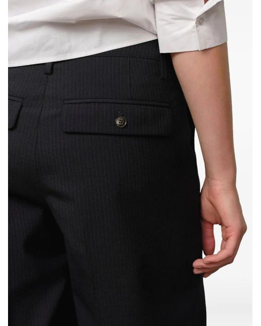 Herskind Blue Bundfaltenhose mit Nadelstreifen