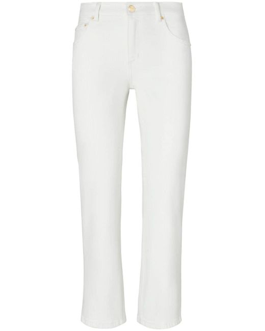 Tory Burch Flared Jeans in het White