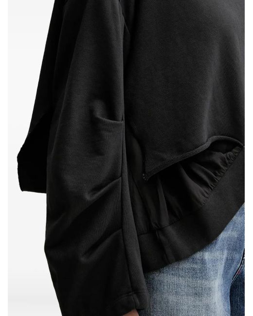 Pinko Top Met Capuchon En Uitgesneden Details in het Black