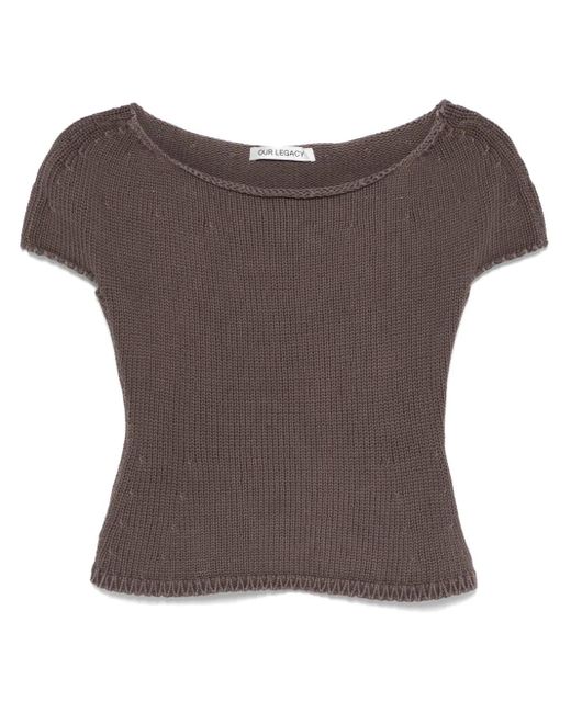 Our Legacy Sculpt Tシャツ Brown