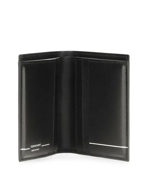 Ferragamo Gray Gancini Credit Card Holder for men