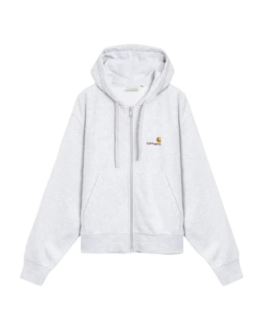 Sudadera American Script con capucha Carhartt de color White