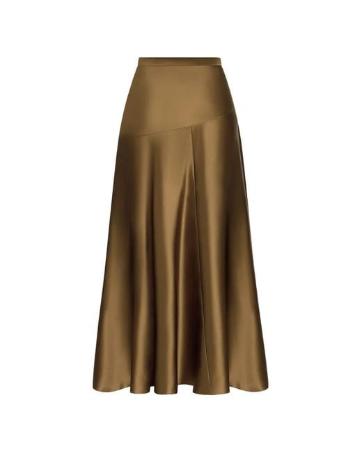 Adam Lippes Natural Thea Silk Maxi Skirt
