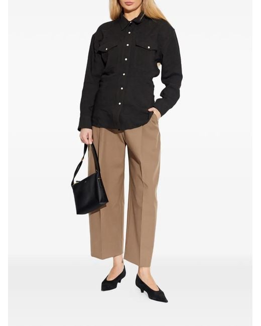 Studio Nicholson Black Buttoned Pocket Shirt