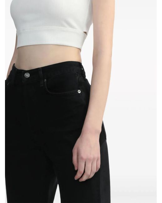 Agolde Black 90's Pinch Waist Straight-Leg Jeans