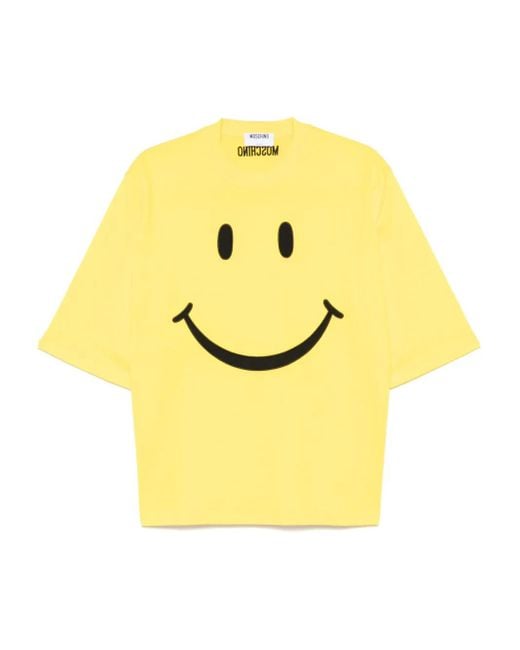 Moschino Yellow X Smiley Cotton T-Shirt