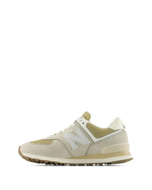 New Balance White 'N' Patch Lifestyle Sneakers