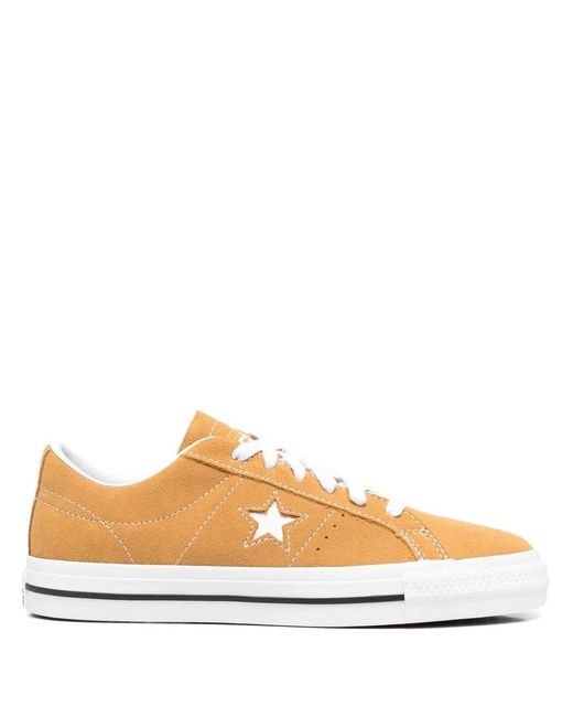 Baskets À Patch Étoile Converse en coloris Yellow