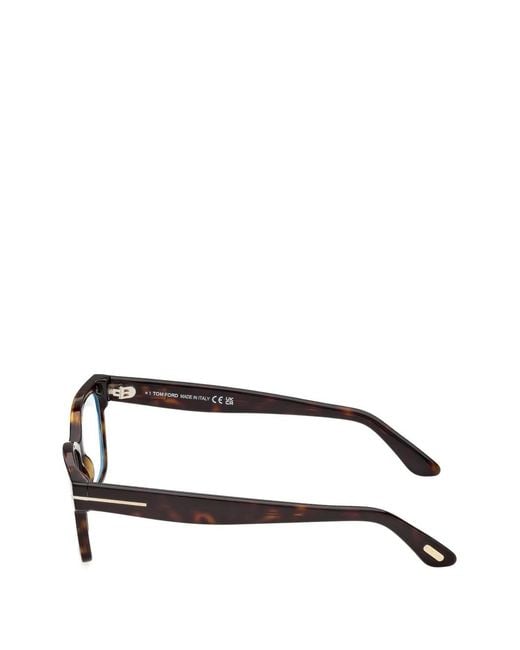 Tom Ford Brown Tortoiseshell-Effect Cat-Eye Glasses