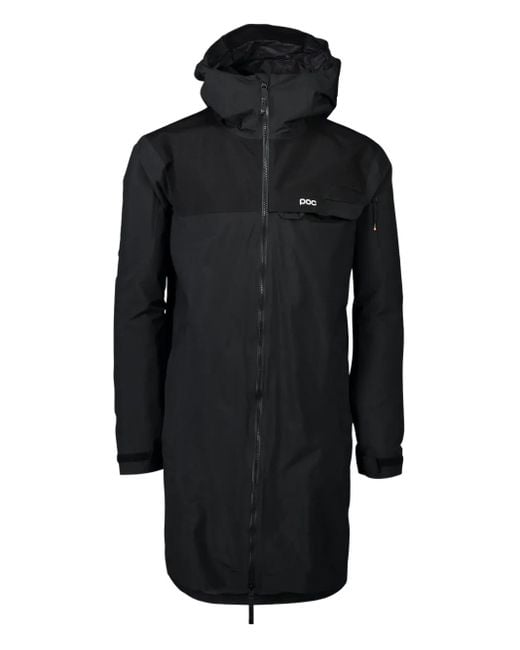Poc ロゴ パーカーコート Black