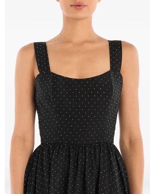 POST MERIDIEM Black Sequin-Embellished Maxi Dress