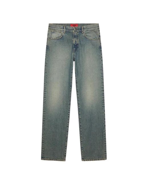 424 Green Five-Pocket Loose-Fit Jeans for men