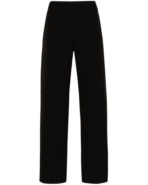 Pantalon de tailleur droit Moschino en coloris Black