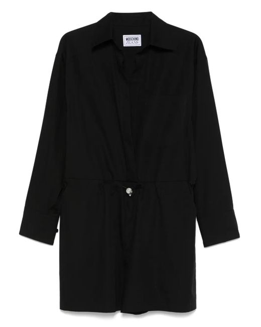 Moschino Black Poplin Playsuit