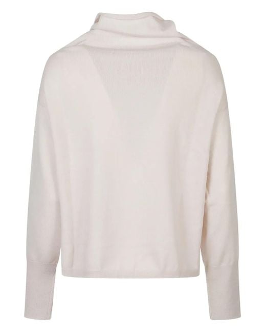 Aragona White Halterneck Sweater