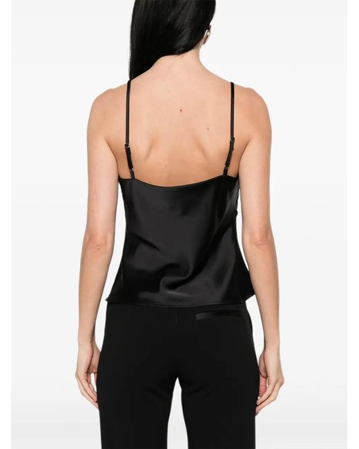 Imperial Black Lace-Trim Top