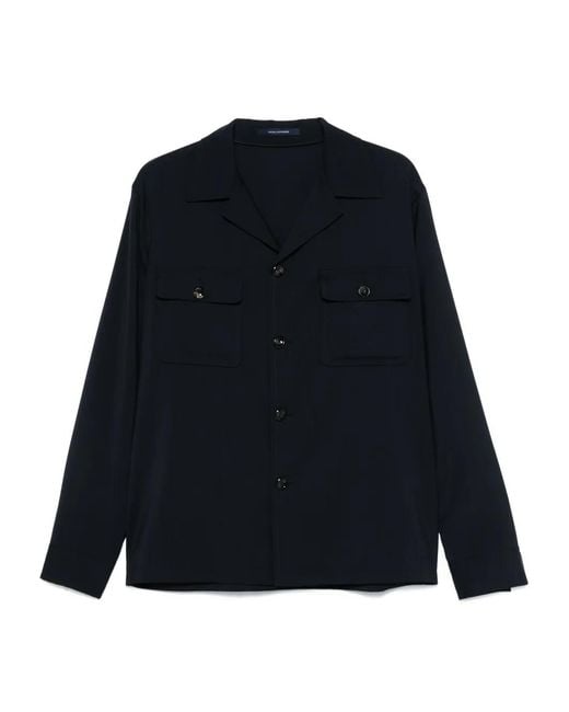 Tagliatore Blue Tempest Shirt for men