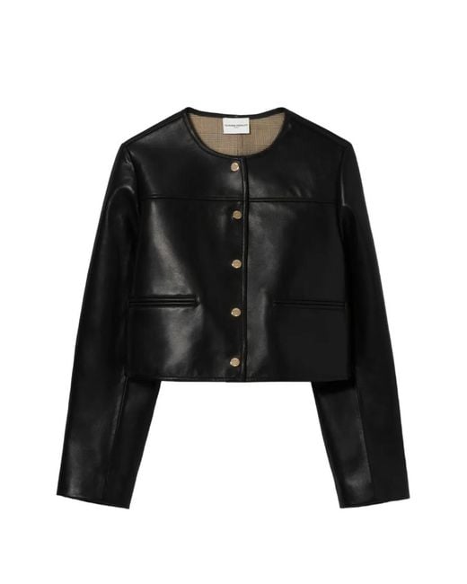 Claudie Pierlot Black Leather Jacket