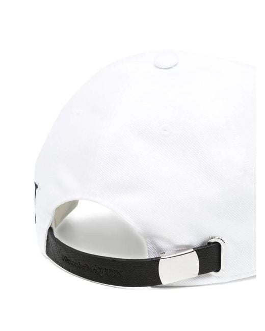McQueen White Hats for men