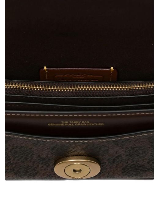 COACH Gray Tabby Flap Shoulder Bag