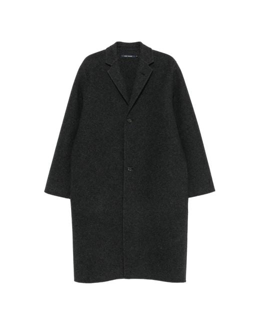 Sofie D'Hoore Black Notched-Lapel Button-Fastening Jacket