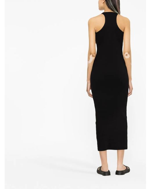 Off-White c/o Virgil Abloh Black Baseball Rowing Midi Dress