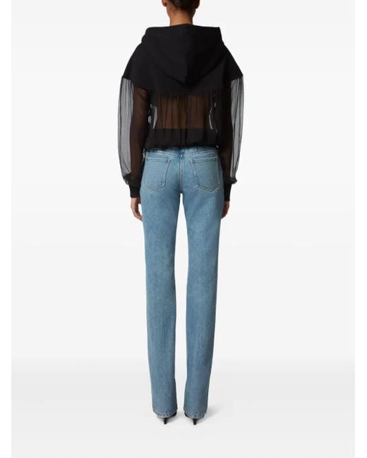 Nina Ricci シフォンパネル パーカー Black